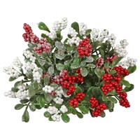 Christmas House Berry and Mistletoe Bushes, 12 in. — Dollar Tree