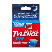 Tylenol Pm Extra Strength Acetaminophen Caplet, 4-Piece Pack — Dollar Tree