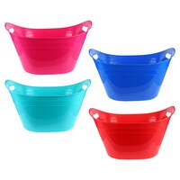 Summer Party Solid Oval Plastic Contour Tubs, 16.5x13 in. — Dollar Tree (SKU 327303)