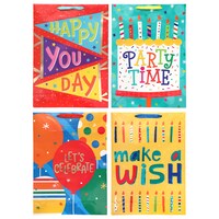 Voila Extra Large Birthday Celebration Gift Bags, 17x12x5 in. — Dollar Tree