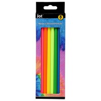 Jot Neon Rainbow Colored Pencils, 8-Count. Packs — Dollar Tree
