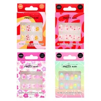 Pretty Mini Pre-glued Faux Nails For Kids, Assorted Designs, 10-Piece Pack. — Dollar Tree