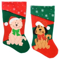 Christmas House Pet Character Stockings — Dollar Tree penny item