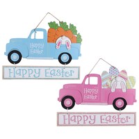Happy Easter Truck Hanging Wall Decor, 9.875x13.125 in. — Dollar Tree (SKU 323134)