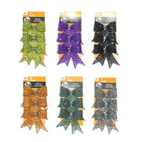 Crafter Square Halloween Glitter Bows, 3-Count. Packs — Dollar Tree