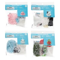 Crafters Square Crochet Kit, Assorted Animals And Fruit. — Dollar Tree