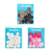 Crafters Square Paper Flowers, Assorted Colors, 24-Piece Pack. — Dollar Tree
