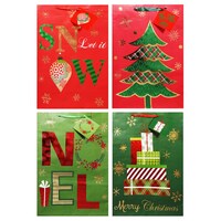 Voila Extra-Large Christmas Gift Bags, 17x12x5 in. — Dollar Tree