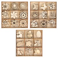 Diy Mini Wooden Spring Icon Craft Embellishments — Dollar Tree