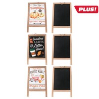 Small Fold-Out Harvest-Themed Chalkboard Signs, 10x15.75-in. — Dollar Tree (SKU 314218)