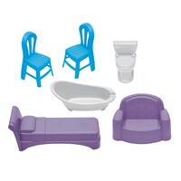 Children's Dollhouse Furniture Set, Assorted Designs, 6-Piece Pack. — Dollar Tree