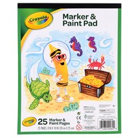 Crayola Marker & Paint Pad, 25 Pages per Pad — Dollar Tree