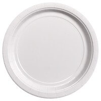 White Paper 9-in. Party Plates, 20-Count. Packs — Dollar Tree