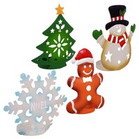 Christmas House Metal Christmas Tealight Candleholders — Dollar Tree