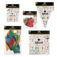 Assorted Colorful 2023 Graduation Decorations — Dollar Tree (SKU 366246)