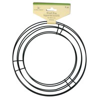Floral Garden Metal Wreath Forms, 2-Count. Packs — Dollar Tree