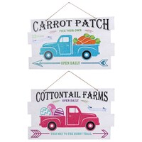 MDF Easter Sign Hanging Wall Decor, 13.375x.25x7.75 in. — Dollar Tree penny item