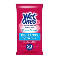 Wet Ones Anti Bacterial Hand Wipes With Fresh Scent, 20-Piece Pack. — Dollar Tree