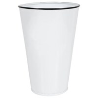 Floral Garden White Metal Planters, 7.5 in. — Dollar Tree