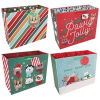 Pet-themed Christmas Gift Bag, Assorted Designs — Dollar Tree