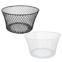 Essentials Round Vinyl-Coated Wire Baskets, 7.875x4.5 in. — Dollar Tree