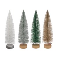 LED Bottlebrush Christmas Tree Decor, Assorted Colors — Dollar Tree