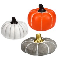 Cement Pumpkin Decorations — Dollar Tree