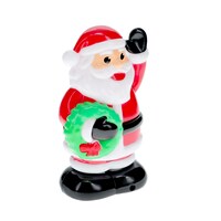 Christmas House Battery Operated Light and Sound Santa Decorations, 5.75x3.25x2.75-in. — Dollar Tree