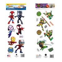 Licensed Characters Single Sheet Stickers, Assorted Characters, 8-Piece And 13-Piece Packs. — Dollar Tree