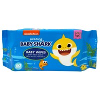 Nickelodeon Pink Fong Baby Shark Baby Wipe, 60-Piece Pack — Dollar Tree