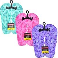 Ladies' "By the Sea" Rubber Flip-Flops — Dollar Tree (SKU 237546)
