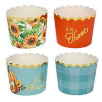 Harvest-Themed Scalloped Baking Cups, 50-ct. — Dollar Tree (SKU 350373)