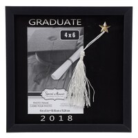 Special Moments 2018 Graduate Black Photo Frames with Mat and Tassel, 4 x 6 in. — Dollar Tree penny item
