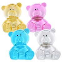 Metallic Ceramic Teddy Bear Coin Banks, 4.25 in. — Dollar Tree (SKU 245437)