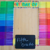 School Supplies Photo Frame — Dollar Tree (SKU idea-399058)