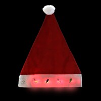 Christmas House Santa Hats with LED Lights, 16 in. — Dollar Tree