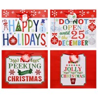 Voila Large Whimsical Christmas Gift Bags, 12x10x4.5 in. — Dollar Tree