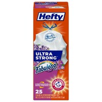 Hefty Ultra Strong 13 Gallon Tall Kitchen Fabuloso Scented Drawstring Trash Bags, 25 Count. — Dollar Tree
