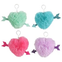 Pom Pom Hearts with Glitter Arrows, 6.375x5.125x1.875 in. — Dollar Tree (SKU 284036)