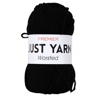 Premier Just Yarn Black Worsted Yarn, 104 yd. — Dollar Tree