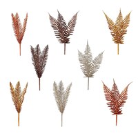 Floral Garden Artificial Glitter Fern Bushes, 15-in. — Dollar Tree