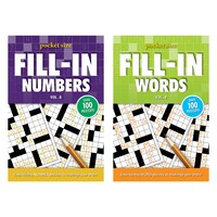 Pocket-Size Fill-in Puzzle Book, Assorted Titles, 1-Count. — Dollar Tree