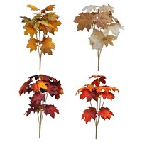 Floral Garden 5-Stem Artificial Maple Leaf Bushes, 13-in. — Dollar Tree
