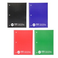 Jot Ruled Spiral Notebooks, Assorted Colors, 1-Count. — Dollar Tree