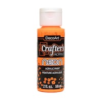 DecoArt Crafters Acrylic Neon Acrylic Paint, 1-Count. — Dollar Tree