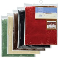 Home Collection Decorative Polyester Window Valances — Dollar Tree penny item