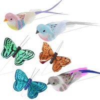 Colorful Bird and Butterfly Ornaments — Dollar Tree