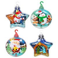 Christmas House 3D Motion-Activated Ornaments, 1.25x4.25x4 in. — Dollar Tree penny item