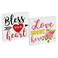 Valentine Message Decor, 5.875x5.875x1 in. — Dollar Tree
