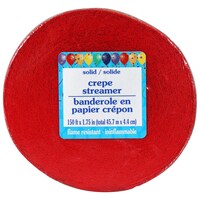 Red Crepe Paper Streamers, 150-ft. — Dollar Tree